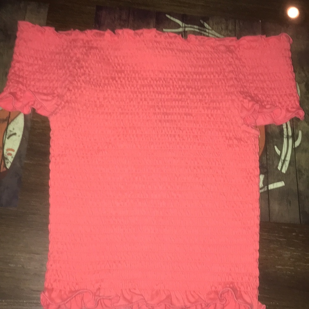 Crop top open shoulder